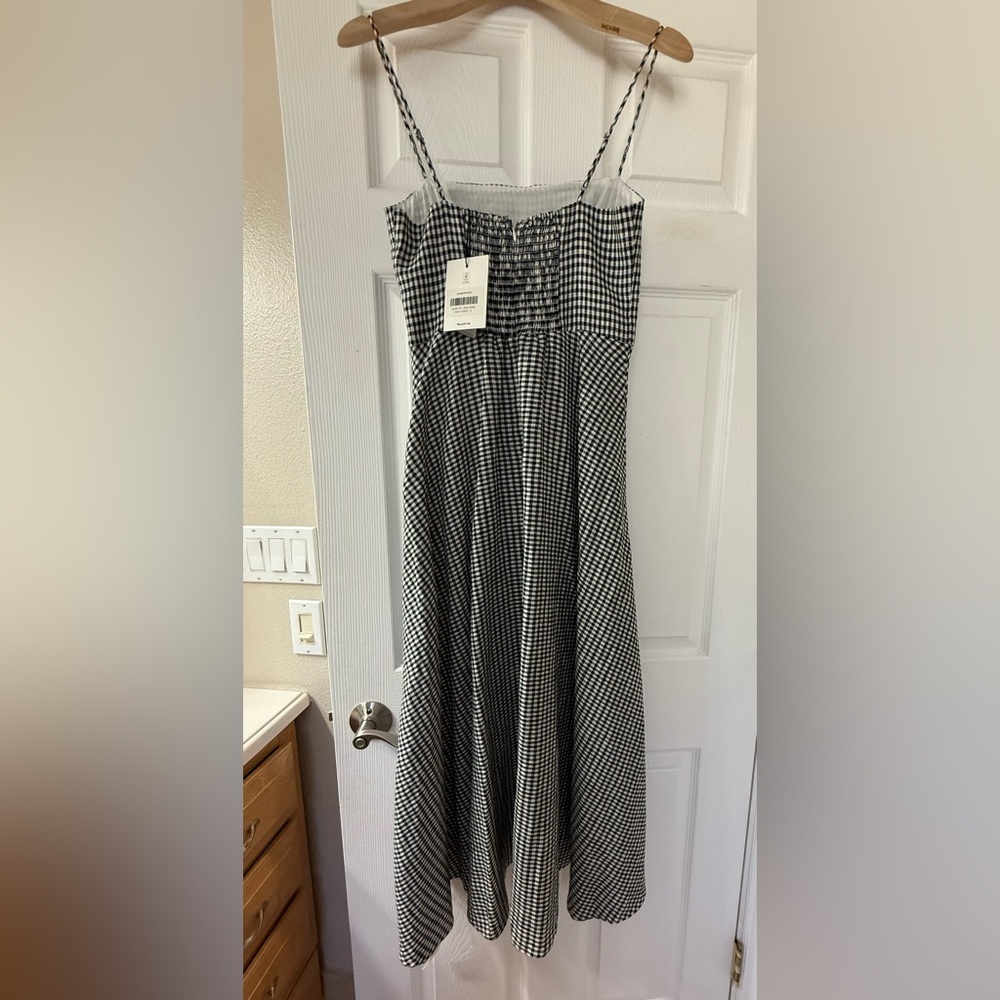 NWT Reformation Monette Linen Dress in Remy Check (gingham) - Picture 9 of 9